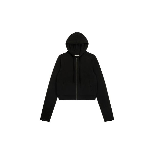 【P5倍 / SALE】LIGHTWEIGHT CROPPED ZIP-UP / BLACK (UN...