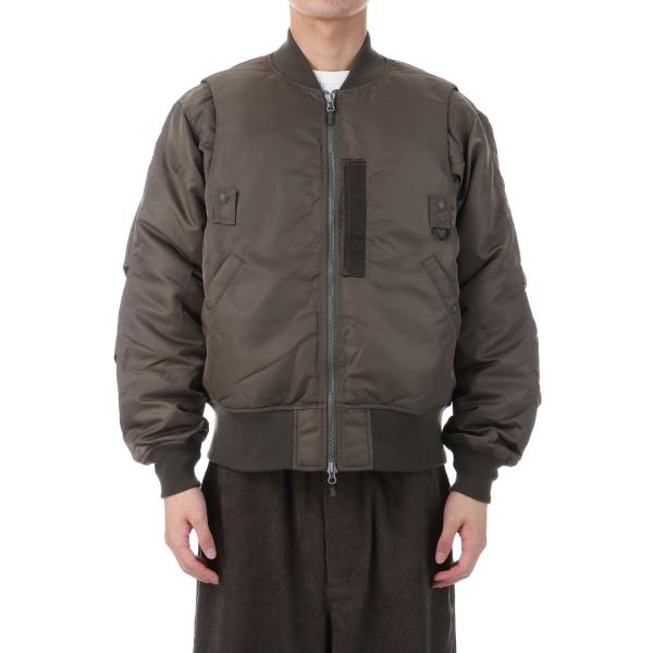 【P5倍】TECH 2WAY MA-1 DOWN JACKET - BROWN KHAKI (BW-...