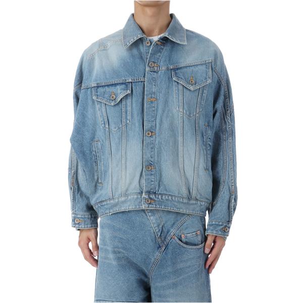 【P2倍】DISTORTED CUTTING DENIM JACKET - INDIGO (25AW...