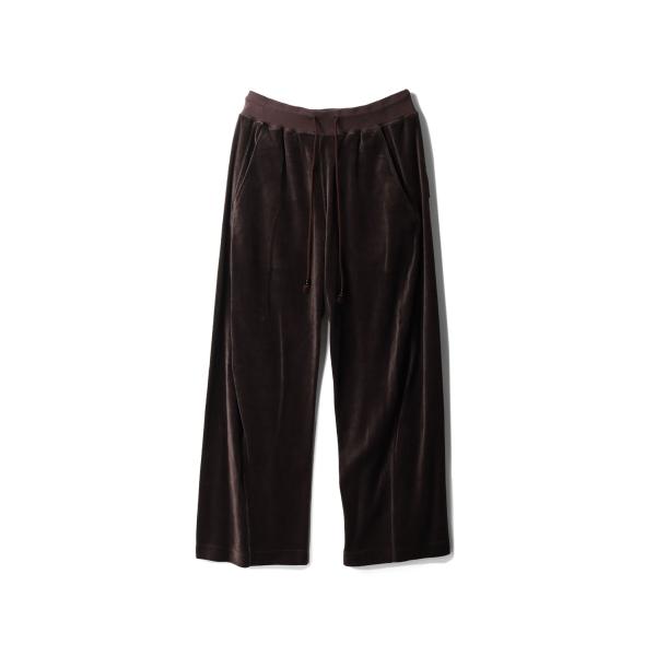 【SALE】VELOUR 3D TWISTED LOUNGE PANTS - BROWN (NF25...