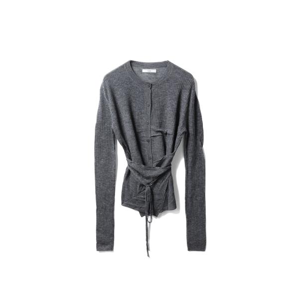 Wool Cachecoeur Cardigan - CHARCOAL GRAY (62520502...