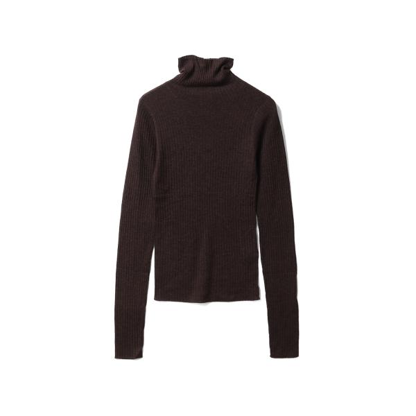 Soft Rib Turtle - BROWN (62520536) anuke(アンヌーク)