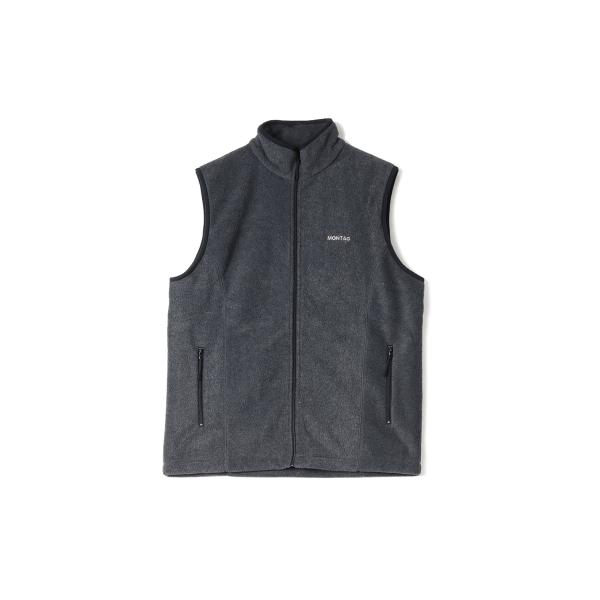 Fleece Zip Vest - CHARCOAL GRAY (62520113) anuke(ア...