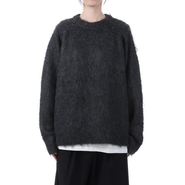 Brashed Knit Pullover - CHARCOAL GRAY (62520523) a...