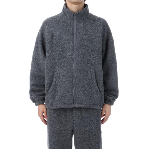 【P2倍 / SALE】WOOL FLEECE DERBY JACKET - GRAY (253-6...