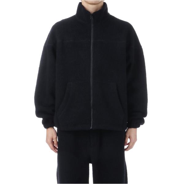 【P2倍 / SALE】WOOL FLEECE DERBY JACKET - BLACK (253-...
