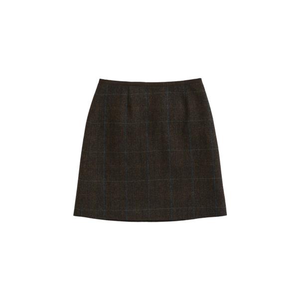 【P5倍】WOOL MINI SKIRT - BROWN (25AMSSK02) Shinzone(...