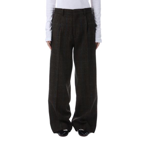 【P5倍】WOOL SEMI FLARE PANTS - BROWN (25AMSPA09) Shi...