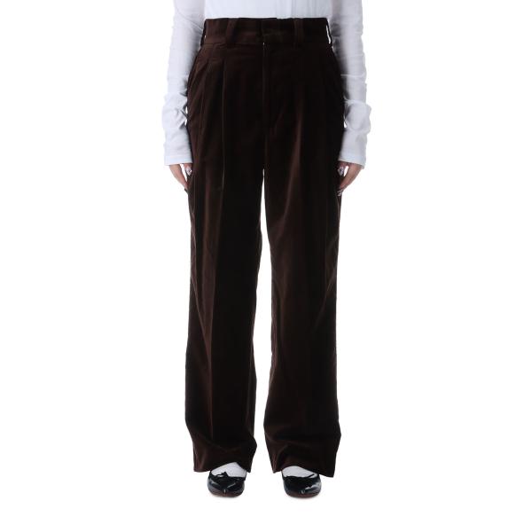 【P5倍】ORGANIC VELVET TOMBOY PANTS - BROWN (25AMSPA0...