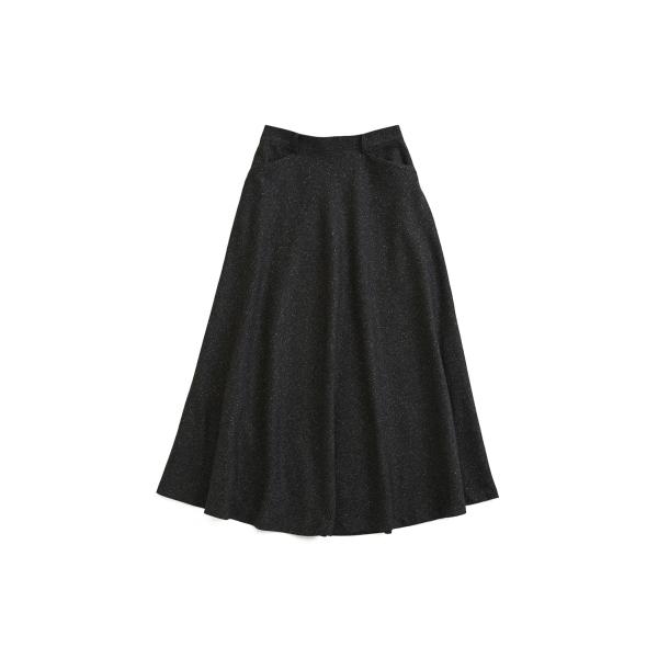 【P5倍 / SALE】HERRINGBONE FLARE SKIRT - GRAY (25AMSS...