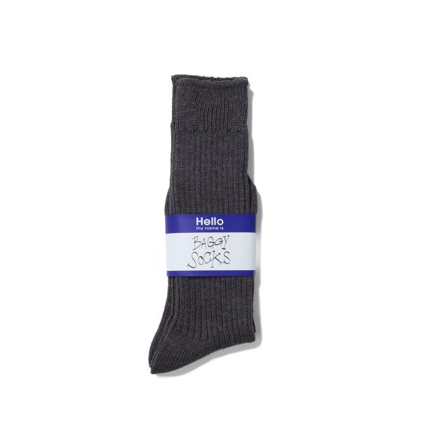 【P5倍】BAGGY SOCKS - HEATHER GRAY (22SMSIT01) Shinzo...