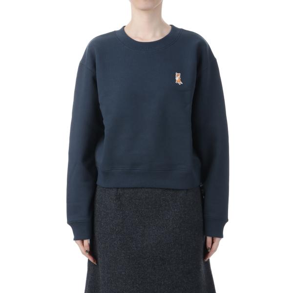【P5倍】LADY FOX CROPPED SWEATSHIRT - DARK NAVY (PW00...