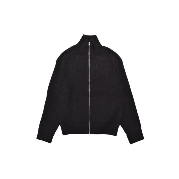 【P2倍】Heavyweight Trucker Knit Blouson - BLK (2510-...