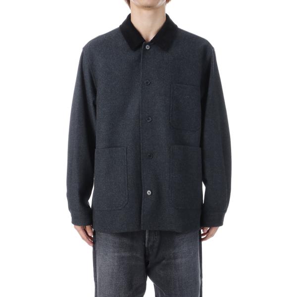 【P5倍 / SALE】Santiago Cashmere Work Jacket - Heathe...