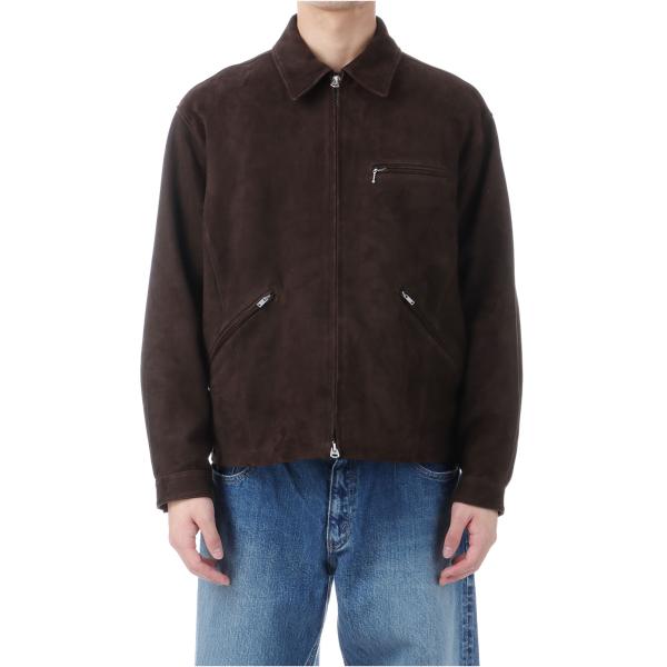 【SALE】Leather Work Jacket - Dark Brown (AOEWLJ004)...