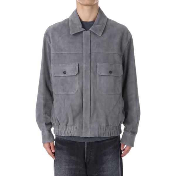 【P5倍 / SALE】Leather Habana Blouson - Concrete (AOE...