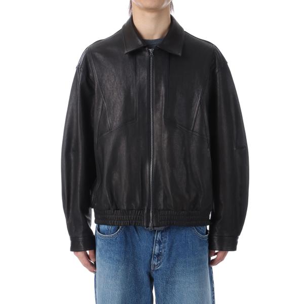 【P5倍 / SALE】Lambskin Utility Blouson - Black (AOEW...