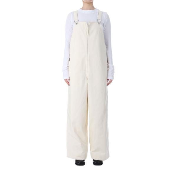 Frontzip Twill Salopette - ECRU (12520318) Todayfu...
