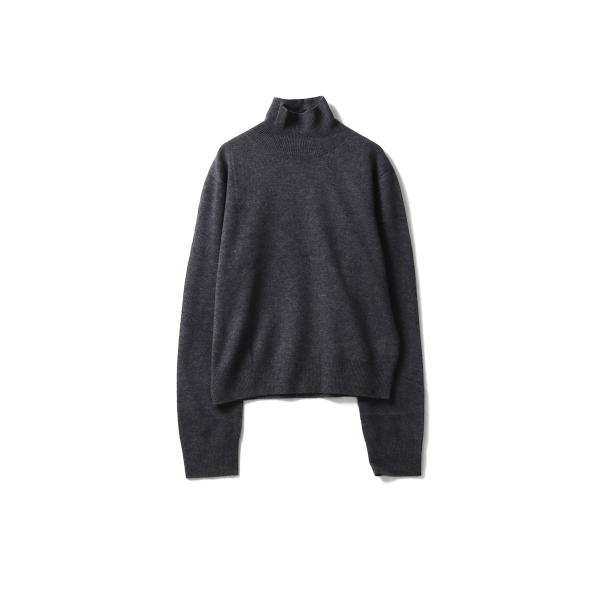 Wool Cashmere Turtle Knit - GRAY (12520537) Todayf...