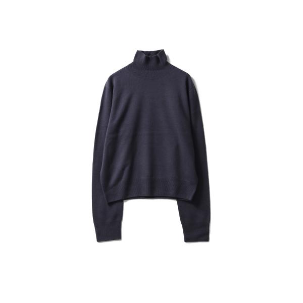 Wool Cashmere Turtle Knit - S/BLUE (12520537) Toda...