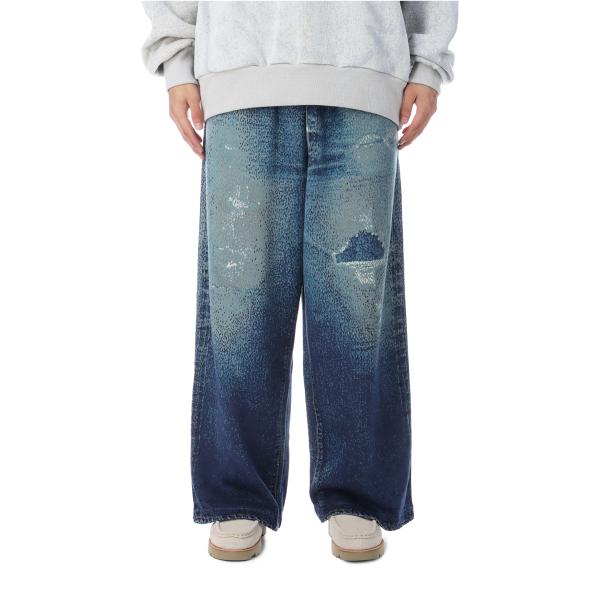 【P2倍】Knit Denim Pants - Navy (25-2303) TOLQ(トルク)