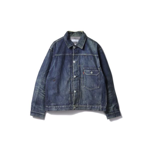 【P2倍】Trompe l'oeil Denim Jacket - Navy (25-2104) T...