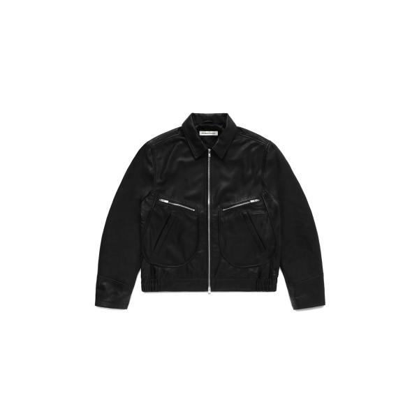 AERO LEATHER JACKET - BLACK (NM-0026-BL) NO MAINTE...