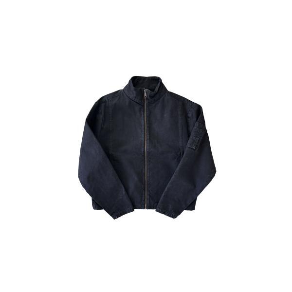 HIGH COLLAR CANVAS JACKET - BLACK (NM-0099-BL) NO ...