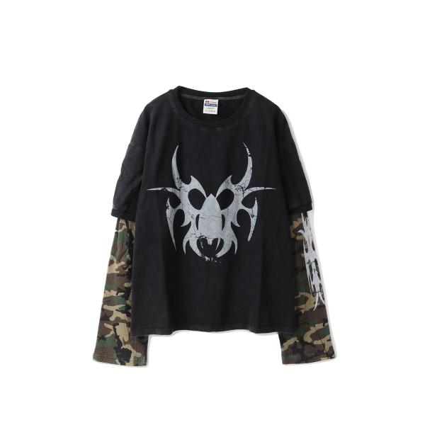 【SALE】Roach Layered Longsleeve - Cream/Chainsaw (L...