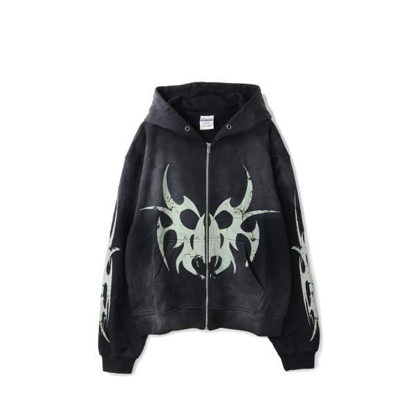 【SALE】Roach Zip Hooded Sweatshirt - Black (RHD03) ...