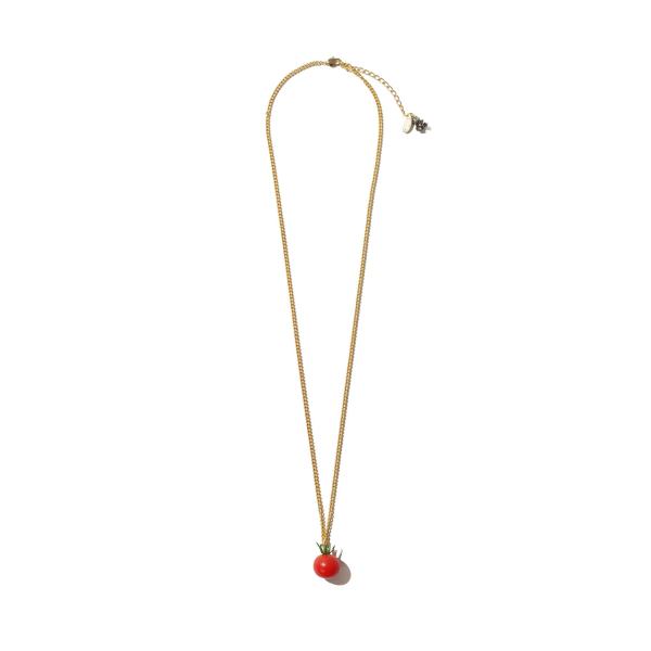 FOOD SAMPLE CHAIN NECKLACE - TOMATO GOLD (26SS83AC...