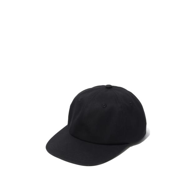 COTTON GABA 6PANEL CAP - BLACK (MEYYYY108C) Kijima...
