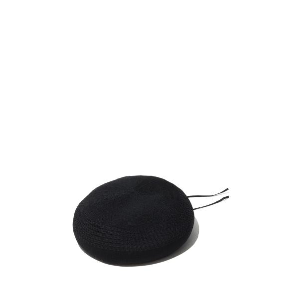 POLY KNIT BERET - BLACK (MEKNYY102A) Kijima Takayu...