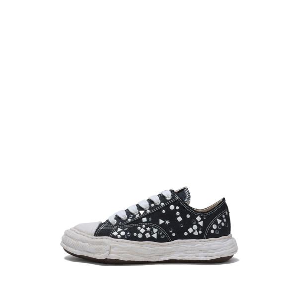 PETERSON23 / embellished canvas  Low -Top / BLACK ...