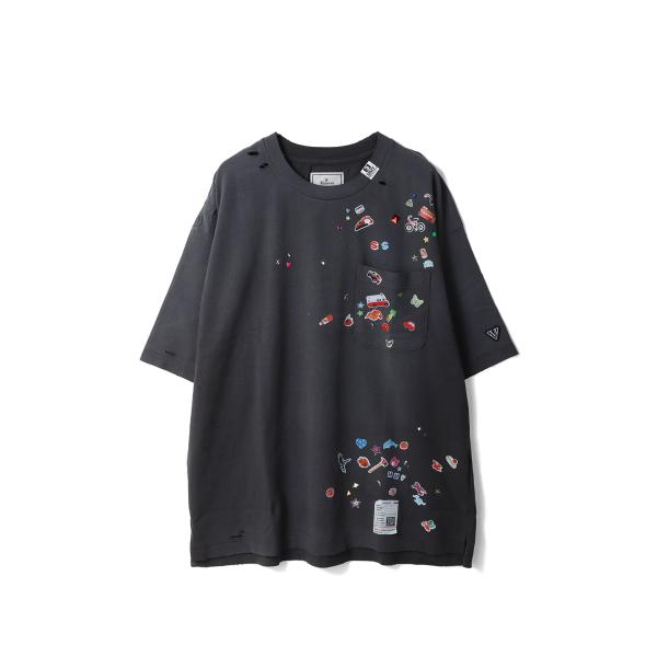 KIDS STICKER TEE / BLACK (J16TS821) MIHARA YASUHIR...