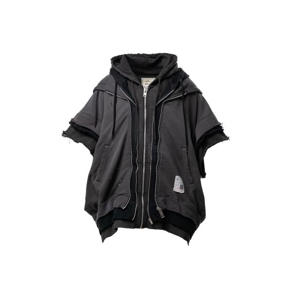 TRIPLE LAYERED VEST / BLACK (J16VT762) MIHARA YASU...