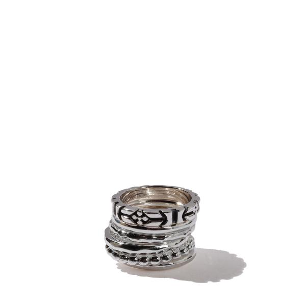 6 Stack Ring / Silver (XOR076) XOLO JEWELRY(ショロ ジュ...