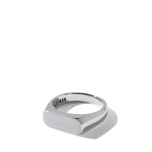 Signet Ring with Hair Line -Thiick- / Silver (XOR1...