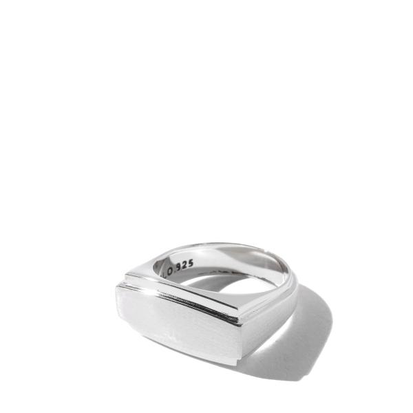 Center Weight Ring with Hair Line / Silver (XOR124...