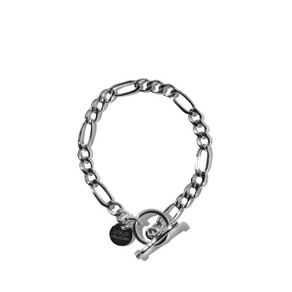 Figaro Link Bracelet -6mm- / Silver (XOB012-19) XO...