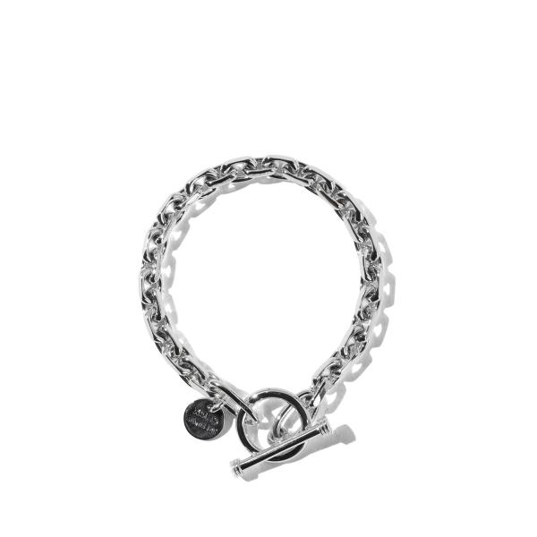 Oval Cut Link Bracelet -7mm- / Silver (XOB099-19) ...