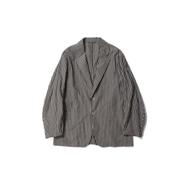 Bumpy Stripe Take Easy Jacket / INK BLACK / ALMOND...