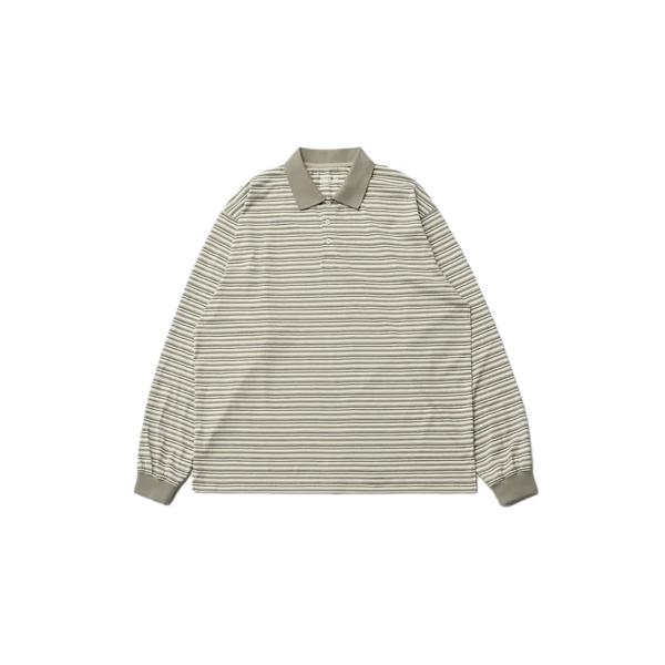 Brief Stripe Rugby TEE - LIGHT KHAKI (AOFSTS013) A...