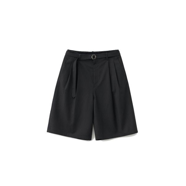 Hemingway Stripe Bermuda Pants / BLACK (AOGSPT013)...