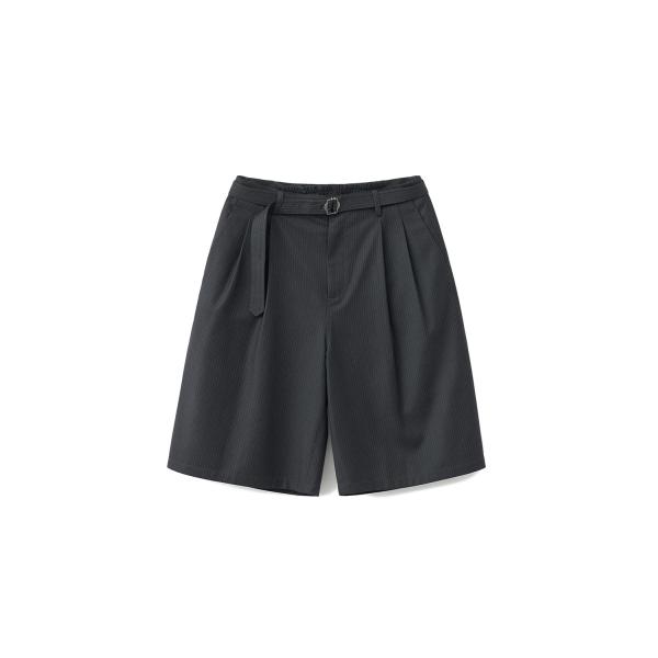 Hemingway Stripe Bermuda Pants / HEATHER CHARCOAL ...