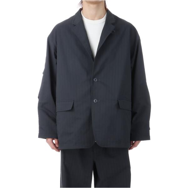 TECH LOOSE 2B JACKET HERRINGBONE - CHARCOAL (BJ-51...