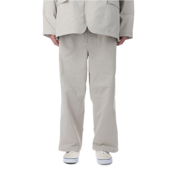 TECH EASY TROUSERS HERRINGBONE - ECRU (BP-53026) D...
