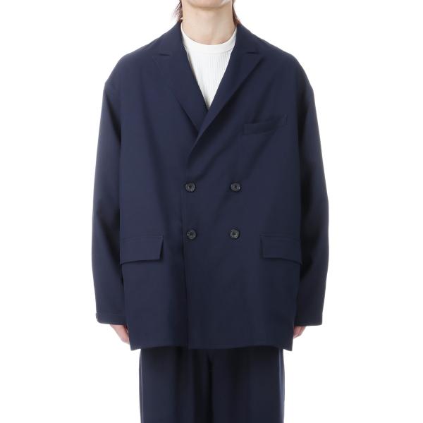 TECH DOUBLE-BREASTED JACKET - NAVY (BJ-52026) DAIW...
