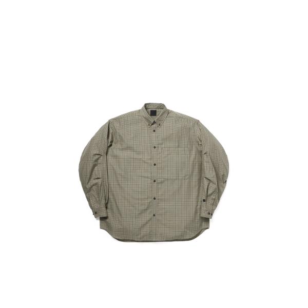 TECH BUTTON DOWN SHIRT L/S GREN PLAID - SAGE GRAY ...