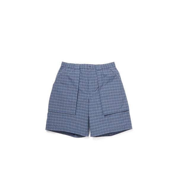 TECH 3D POCKET CARGO SHORTS SUMMER PLAID - SMOKE B...